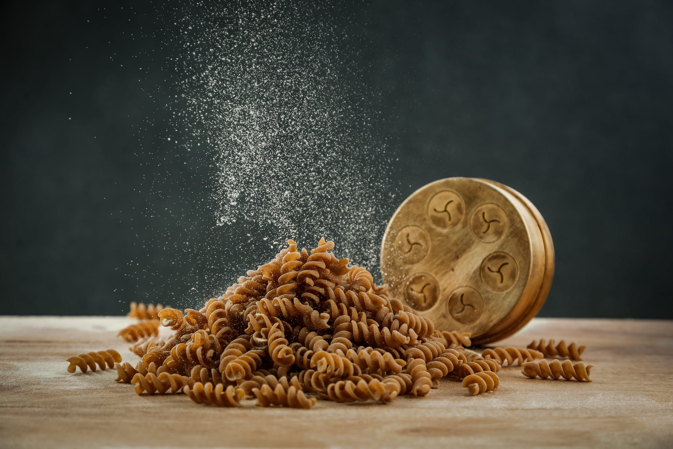 Fusilli trafilados en bronce con harina