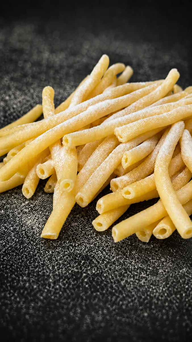 Bucatini al Huevo — pasta cruda