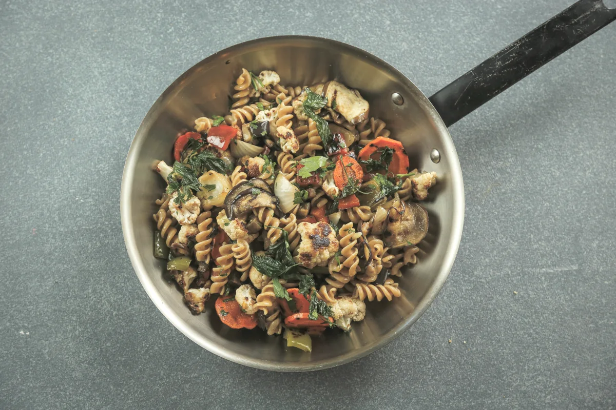 Fusilli Lunghi Integral — plato terminado