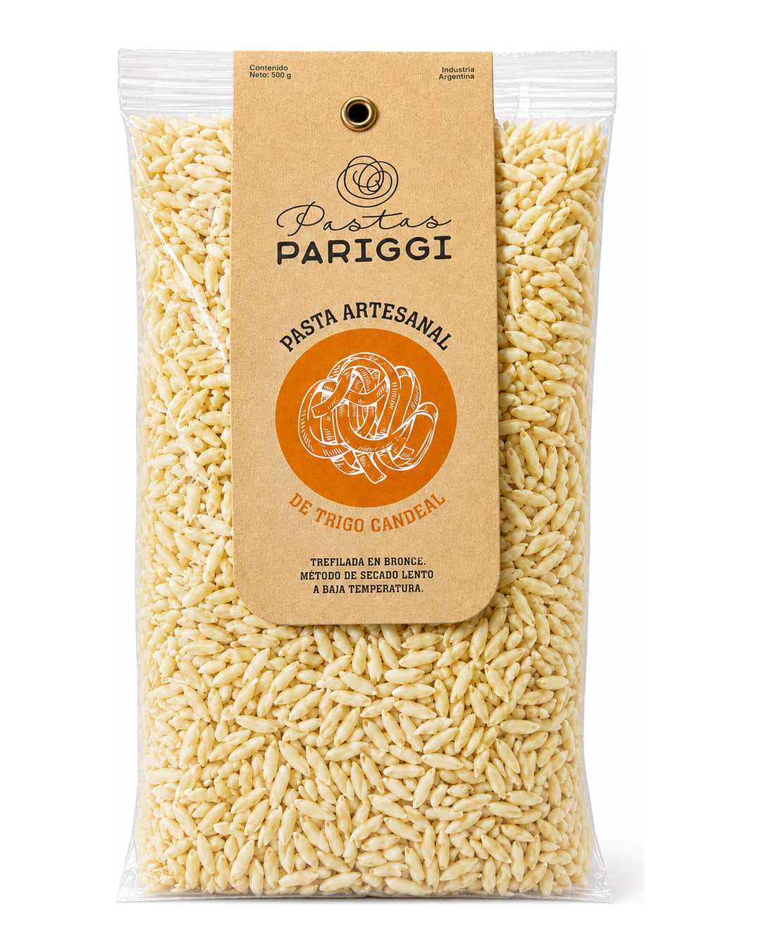 Puntalette Pasta Seca — packaging Pariggi